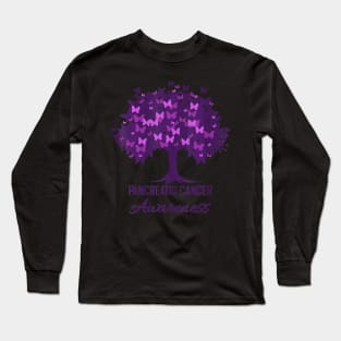 Pancreatic Cancer Awareness World Cancer Day Mom Long Sleeve T-Shirt